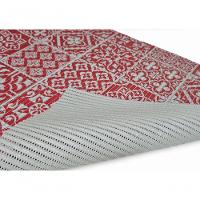 Tapete Passadeira Capacho Emborrachada Antiderrap. 0,65x1,00 Azulejo Vermelho Branco - 6