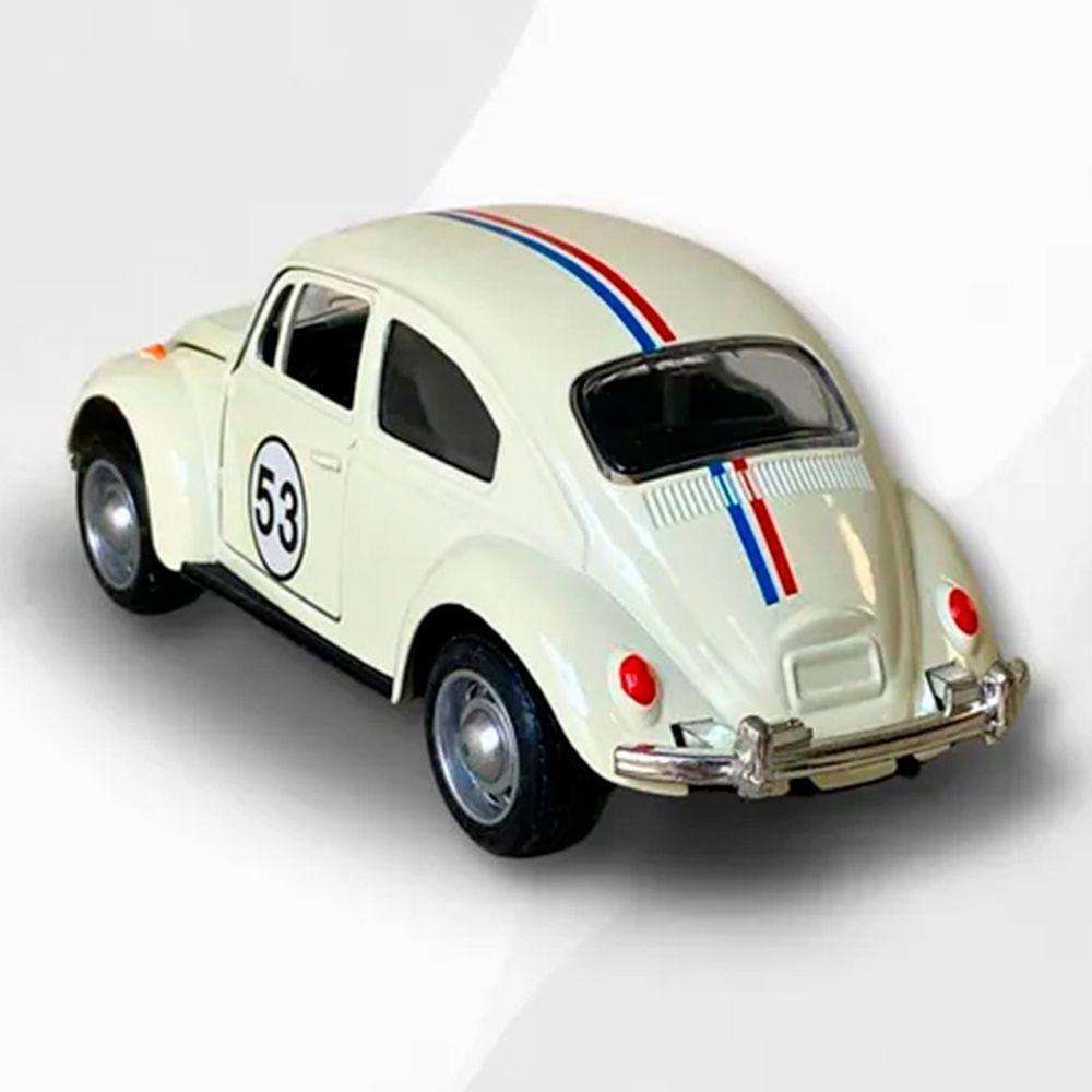 Miniatura Fusca Herbie Fricção Colecionável Metal Kit 2pçs - 4