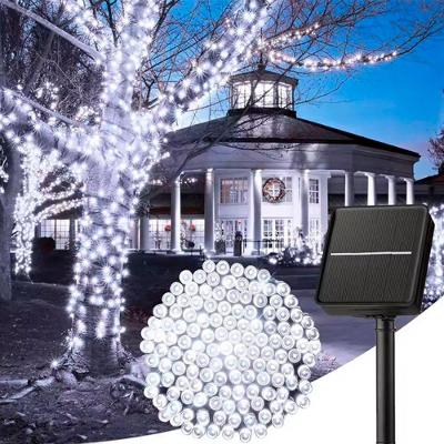 Pisca Cordão Solar Natal 100 Lâmpadas Leds Luz Branca De 10m