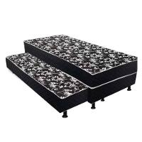 Bicama Solteiro Colchão Conjugado 5cm Com Cama Auxiliar - 1