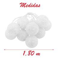 Pisca Cordão 20 Bolinhas Leds Natal Luz Amarelo Pilha 1,80m - 5