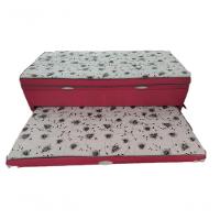 Bibox Solteiro Com Baú E Auxiliar 5cm Vermelho - 1