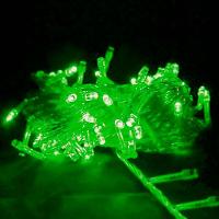 Pisca Cordão Varal Natal 100 Lâmpadas Leds Verde De 10m 220v