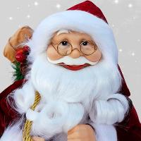 Boneco Decorativo Papai Noel Tradicional Lampião Natal 45cm - 3