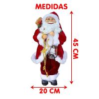 Boneco Decorativo Papai Noel Tradicional Lampião Natal 45cm - 5
