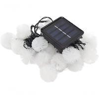 Pisca Cordão Natal Solar 20 Dente De Leão Leds Amarelo De 5m - 5