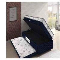 Bibox Solteiro Com Baú E Auxiliar 5cm Azul - 2