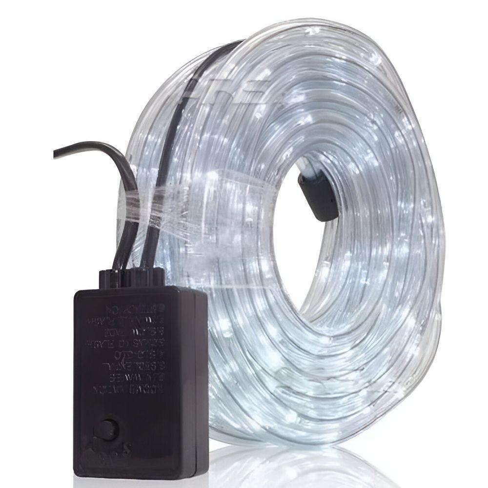 Pisca Mangueira Natal 230 Lâmpadas Leds Branco De 10m 220v - 2