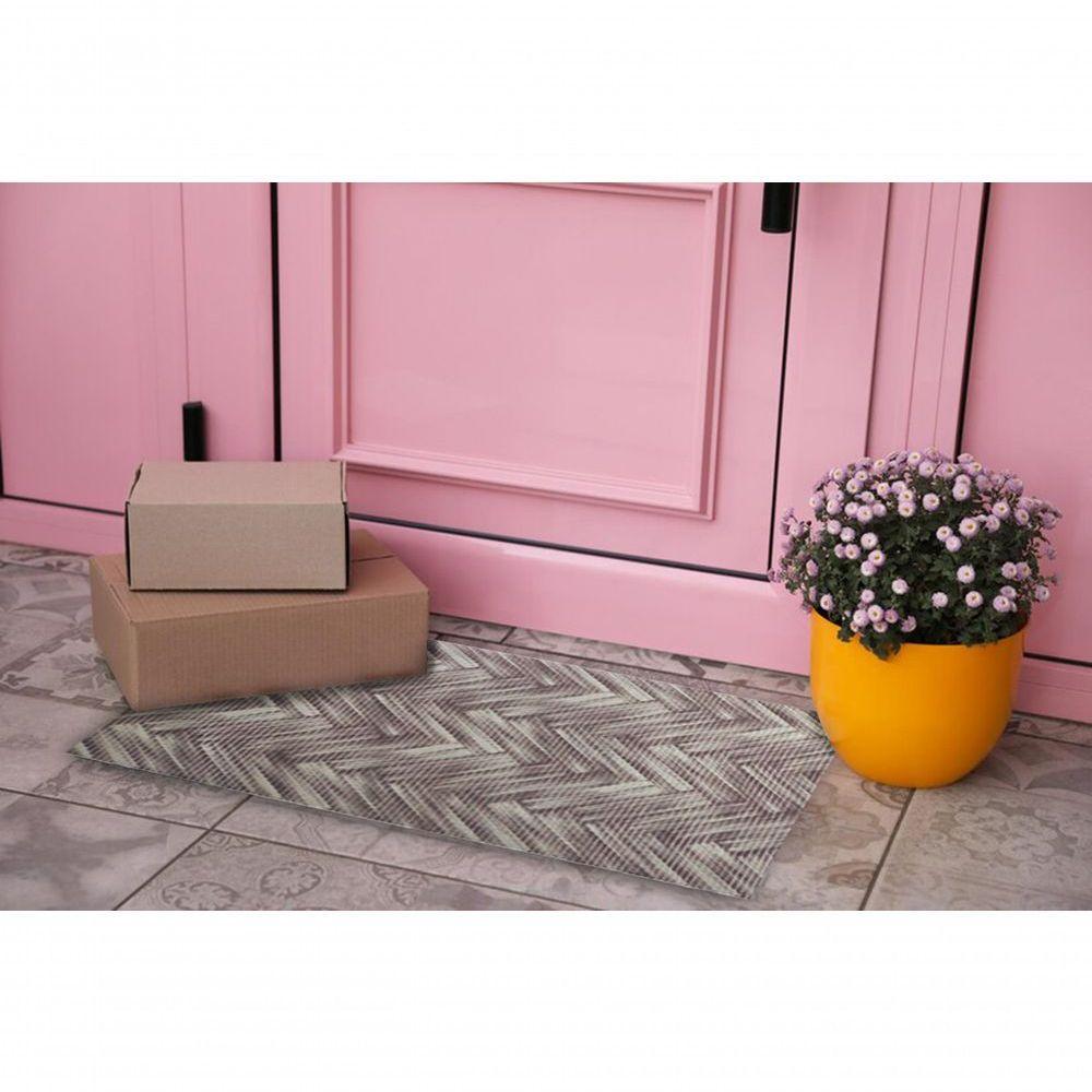 Tapete Passadeira Capacho Emborrachada Antiderrap. 0,65x1,00 Madeira - 3