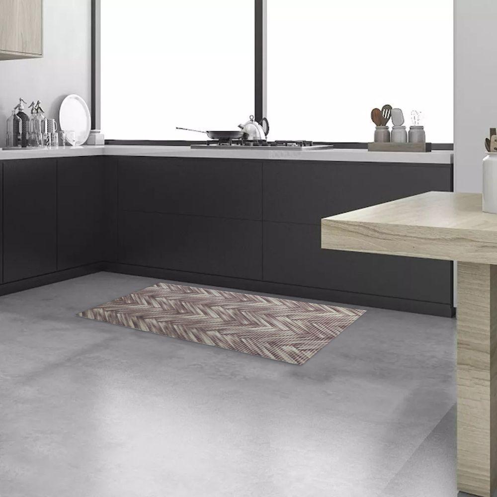 Tapete Passadeira Capacho Emborrachada Antiderrap. 0,65x1,00 Madeira - 4