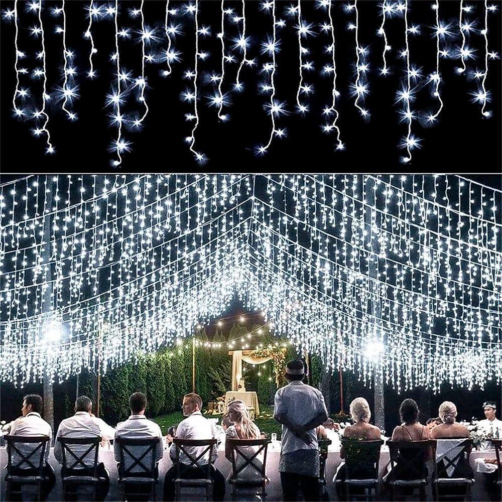 Pisca Cascata 405 Lâmpadas Leds Estrelas Branco De 220v 10m - 2