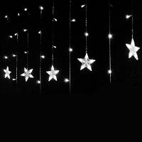 Pisca Cascata 405 Lâmpadas Leds Estrelas Branco De 220v 10m - 3