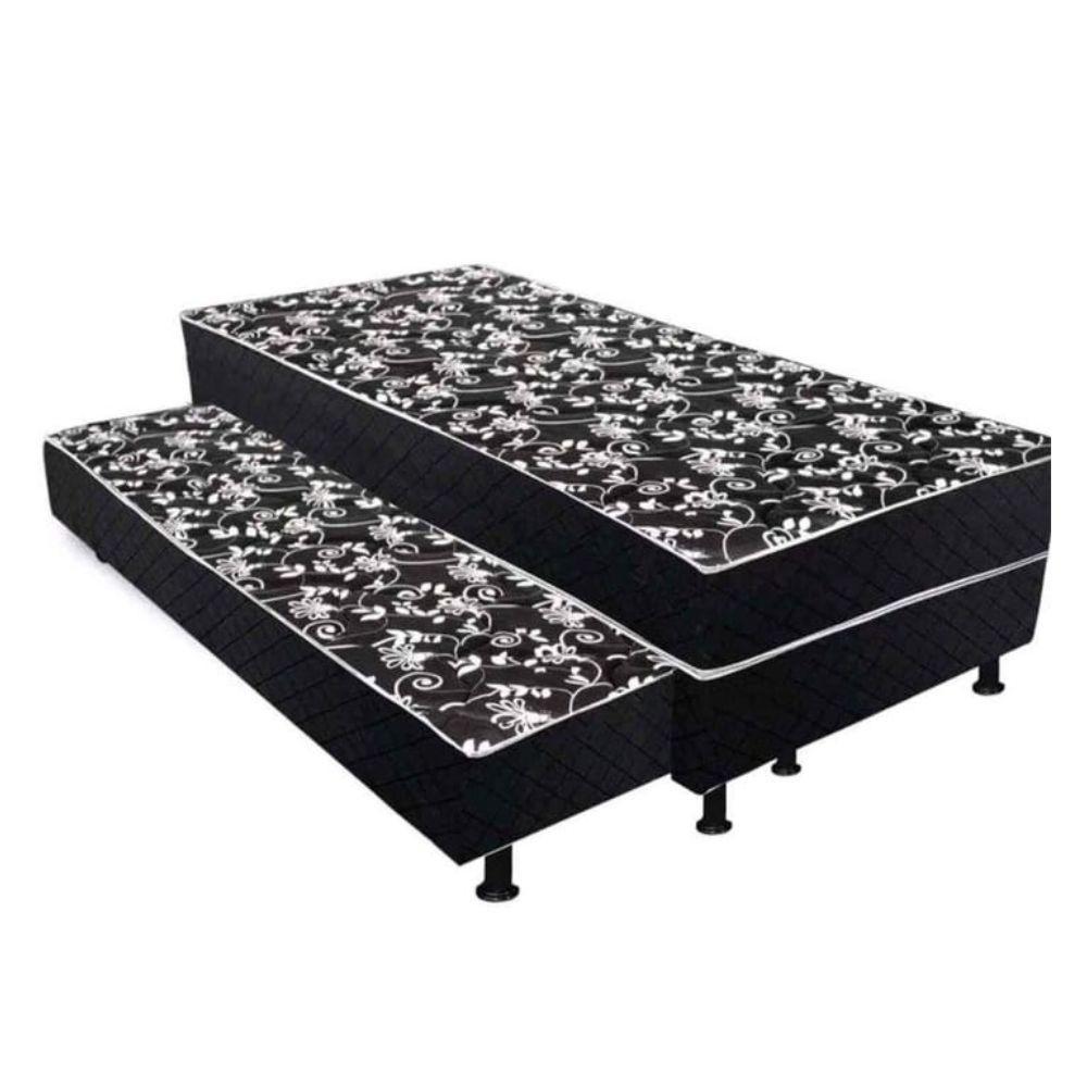 Bicama Solteiro Colchão Conjugado - 5cm - Com Cama Auxiliar - 1