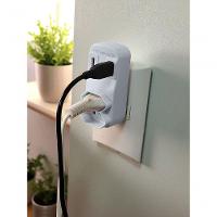 Adaptador De Tomada Plug 2 Saidas 2 Usbs Benjamin 10a Branca Bivolt