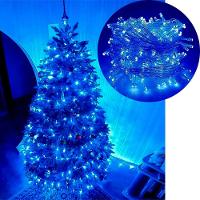 Pisca Cordão Varal Natal 100 Lâmpadas Leds Azul De 10m 220v - 1