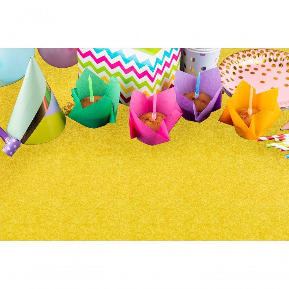Carpete Para Forração Quarto Infantil Forro Festa Venda M² Amarelo Canario - 6