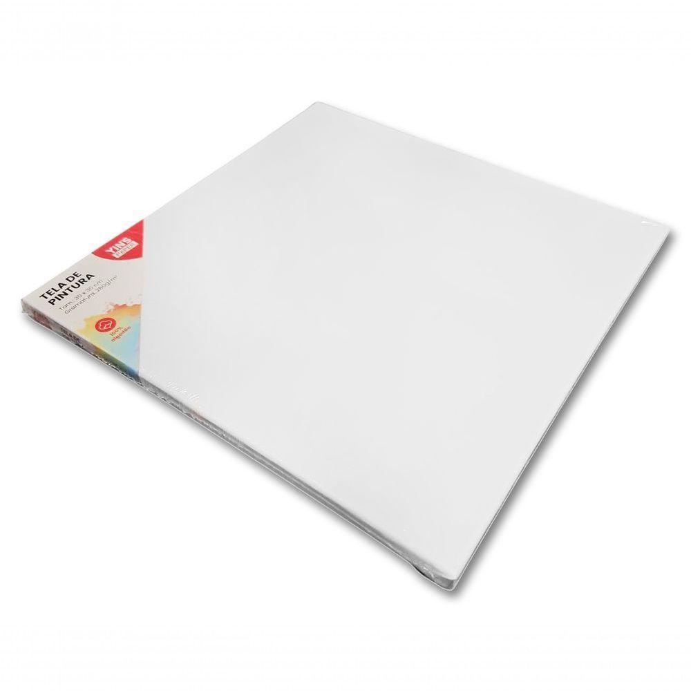 Tela De Pintura Comum 30x30 100% Algodão Pronta Qualidade Branca N-a - 3
