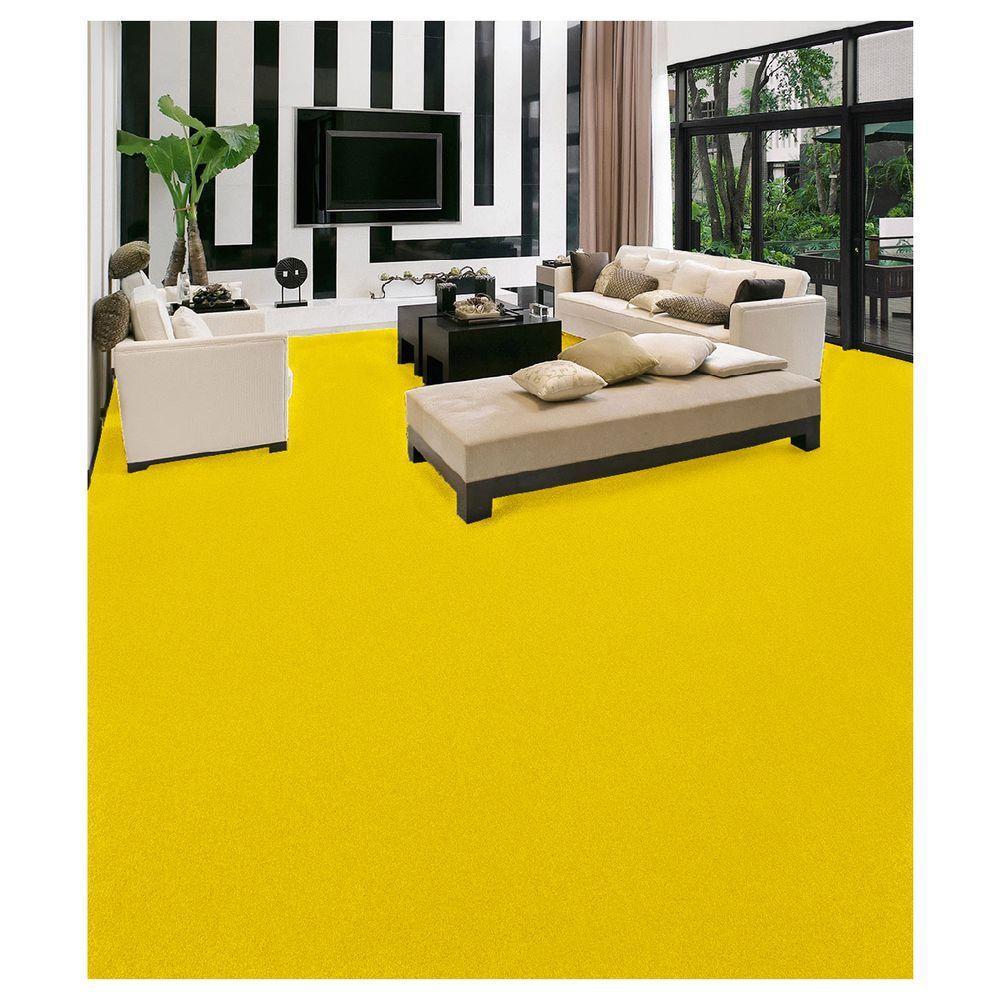 Carpete Para Forração Forro Chão Festa Ambiente Venda M² Amarelo Canario - 2