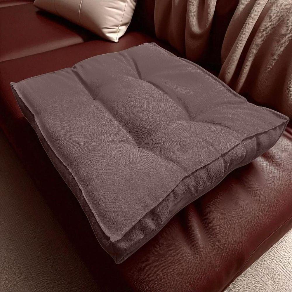 Almofada Futon Decoração 70x70 Cm Marrom - 1
