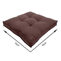 Almofada Futon Decoração 70x70 Cm Marrom - 5