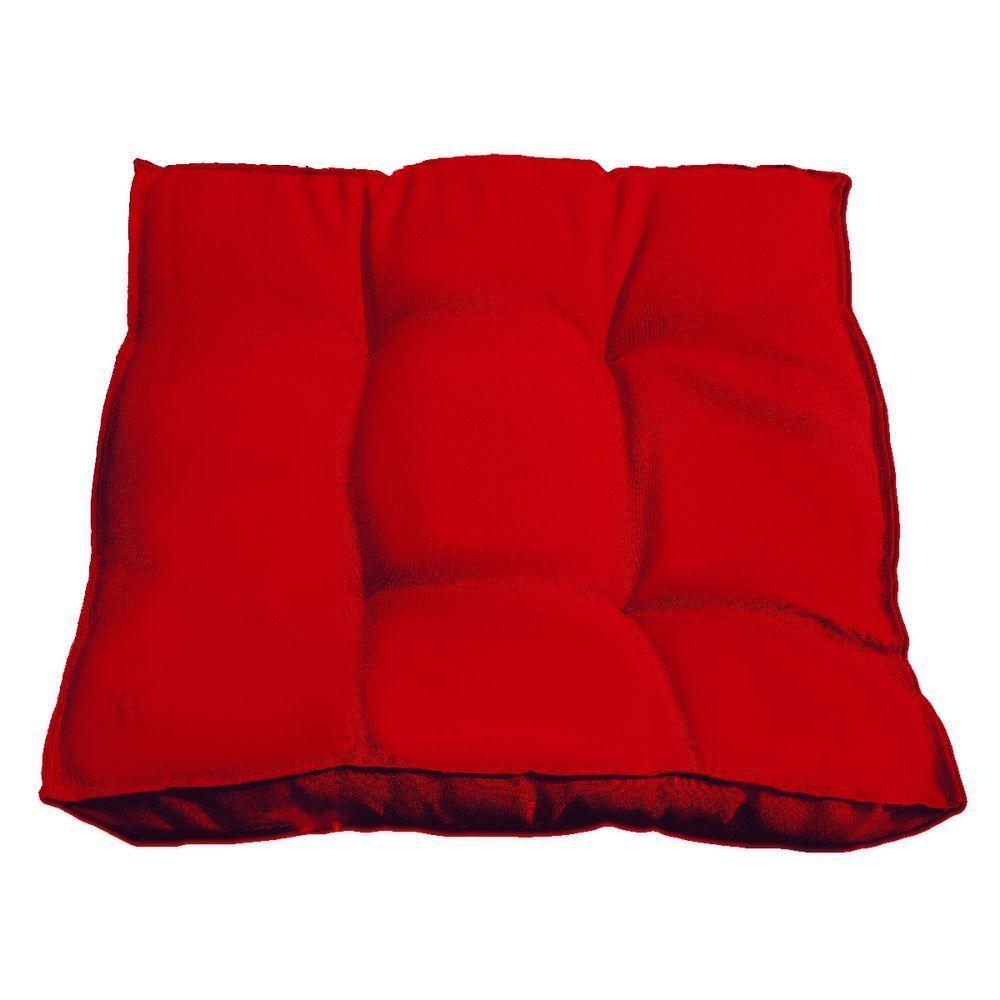 Almofada Futon Decoração 70x70 Cm Vermelho - 4
