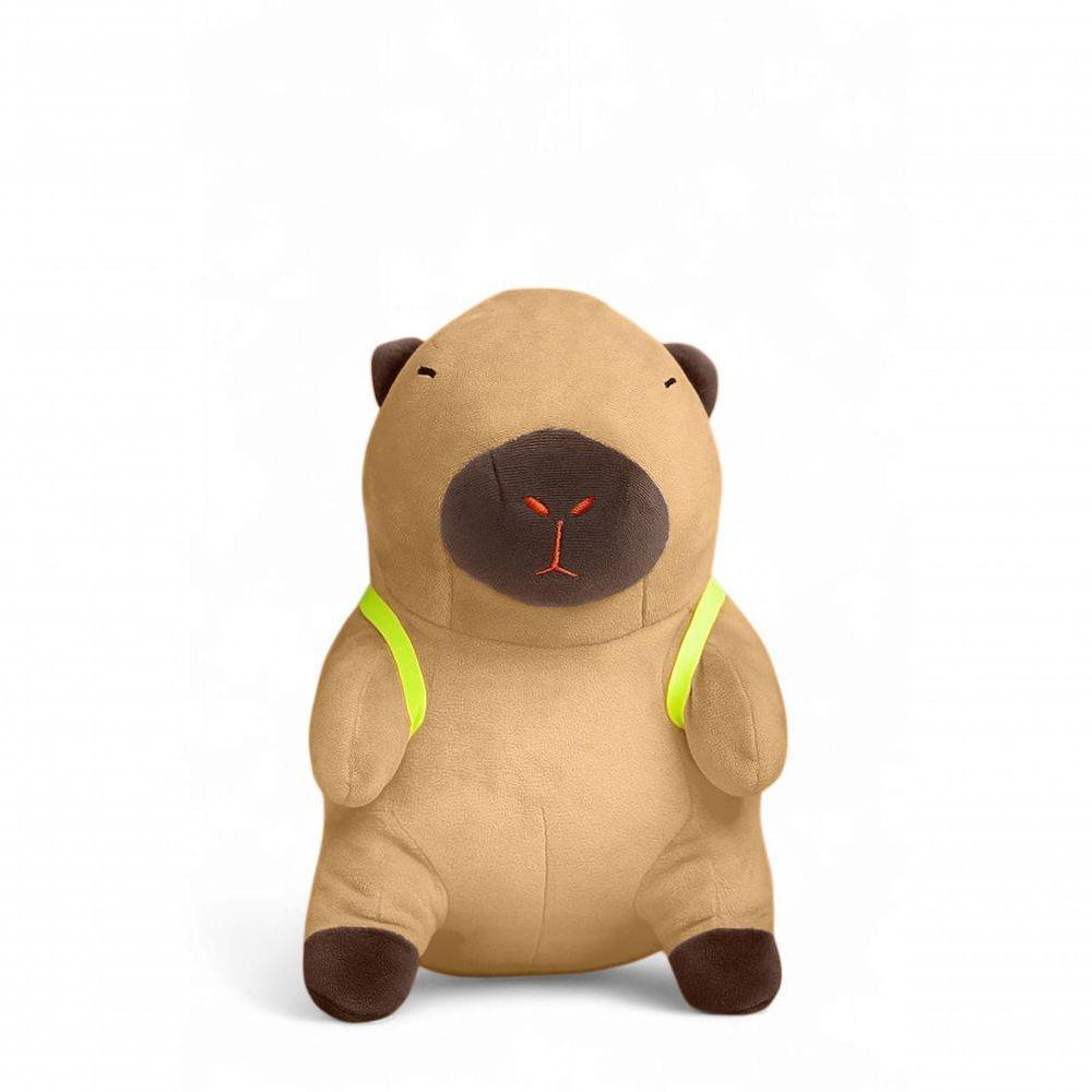 Capivara De Pelúcia Grande 30cm Com Acessório Tartaruga - 1