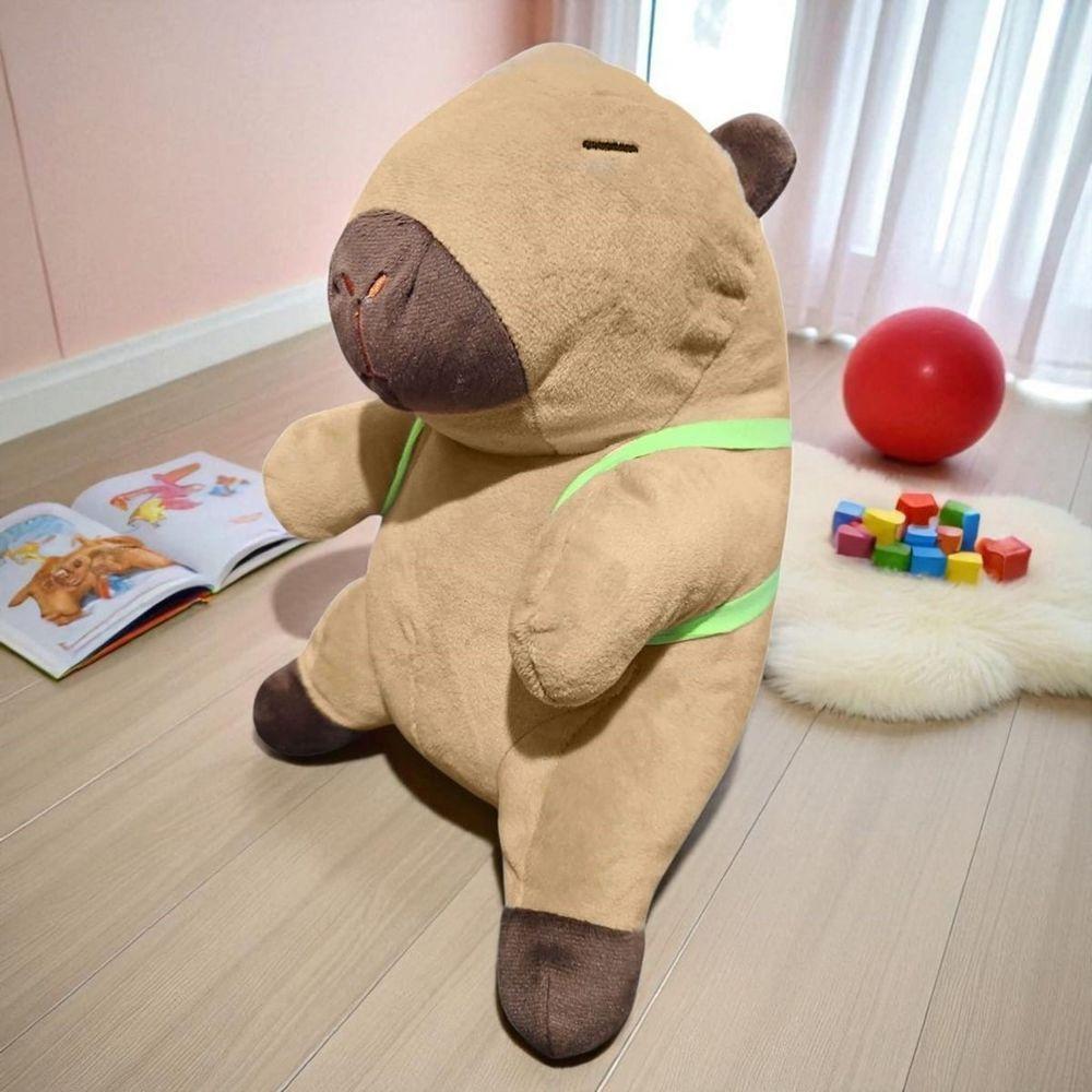 Capivara De Pelúcia Grande 30cm Com Acessório Tartaruga - 2