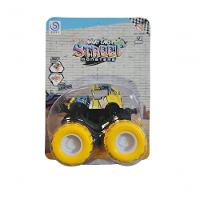 Carrinho Fricção Monster Truck 1:64 Escala Radical Suspensão Jipe Amarelo 17 - 1