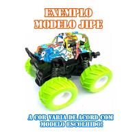 Carrinho Fricção Monster Truck 1:64 Escala Radical Suspensão Jipe Verde 16 - 3