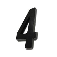 Número Residencial Preto 3d Porta Parede Casa Prédio Empresa 4 - 5