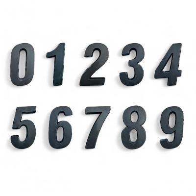 Número Residencial Preto 3d Porta Parede Casa Prédio Empresa 8