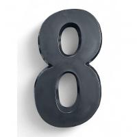 Número Residencial Preto 3d Porta Parede Casa Prédio Empresa 8 - 2