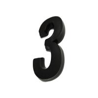 Número Residencial Preto 3d Porta Parede Casa Prédio Empresa 3 - 5