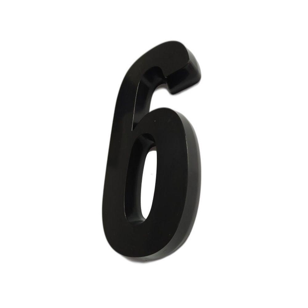 Número Residencial Preto 3d Porta Parede Casa Prédio Empresa 6 - 5