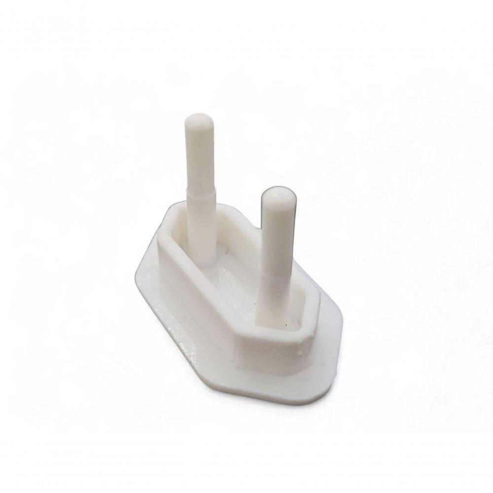 Kit 50 Pçs Protetor De Tomada Tampa Antichoque Bebe Branco - 3