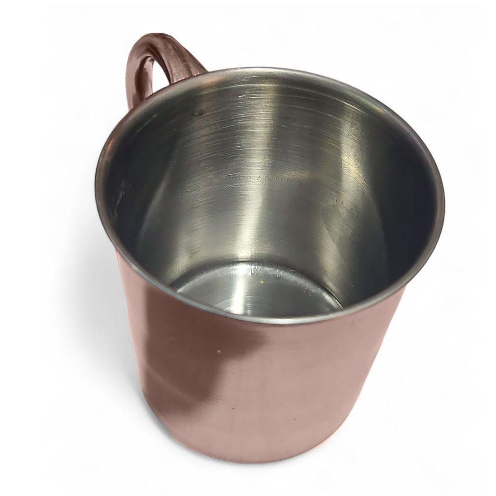 Caneca Moscow Mule Lisa Drink Top Aço Inox Premium 420ml Rose Gold - 5