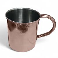 Caneca Moscow Mule Lisa Drink Top Aço Inox Premium 420ml Rose Gold - 2