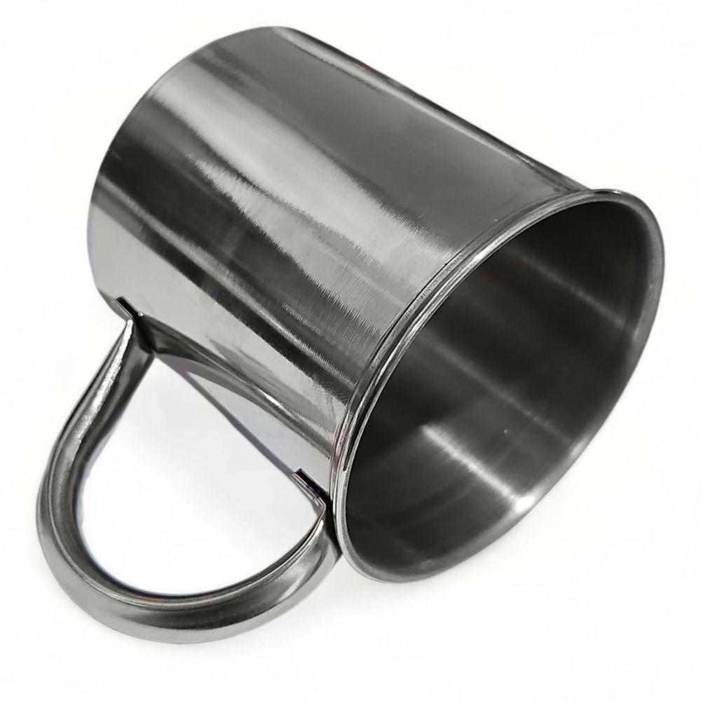 Kit 6 Canecas Moscow Mule Lisa Drink Aço Inox Premium 420ml Inox - 3