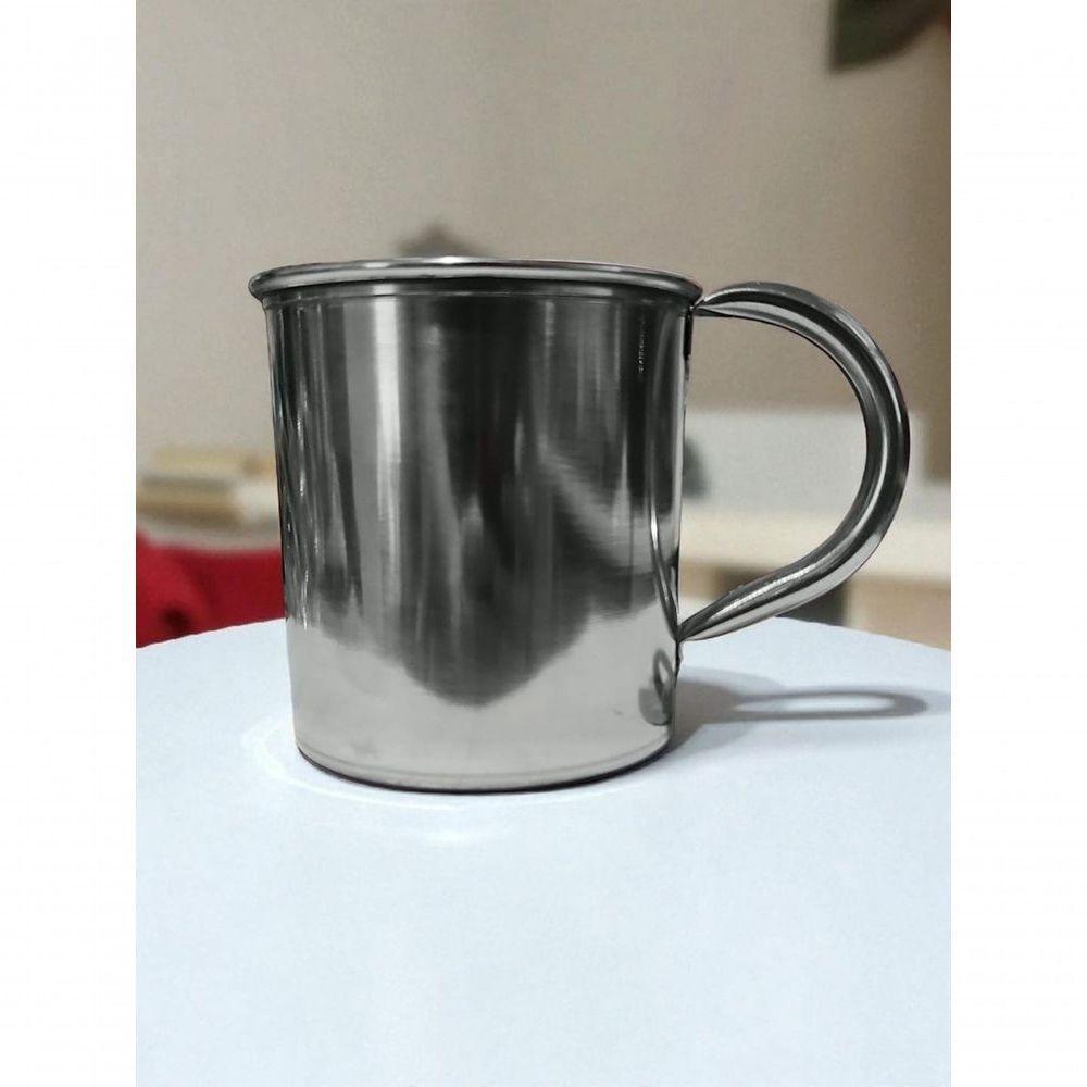 Kit 6 Canecas Moscow Mule Lisa Drink Aço Inox Premium 420ml Inox - 4