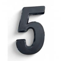 Número Residencial Preto 3d Porta Parede Casa Prédio Empresa 5 - 2