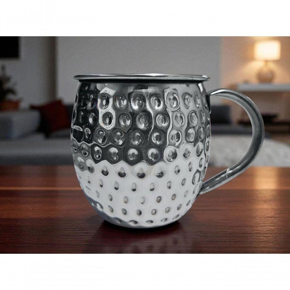 Caneca Moscow Mule Martelada Drink Premium 580ml Inox - 4