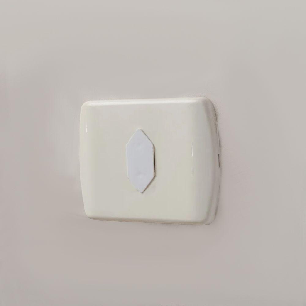 Kit 100 Pçs Protetor De Tomada Tampa Antichoque Bebe Branco - 2
