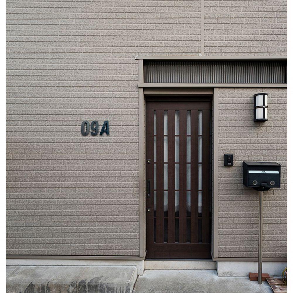 Número Residencial Preto 3d Porta Parede Casa Prédio Empresa A - 3