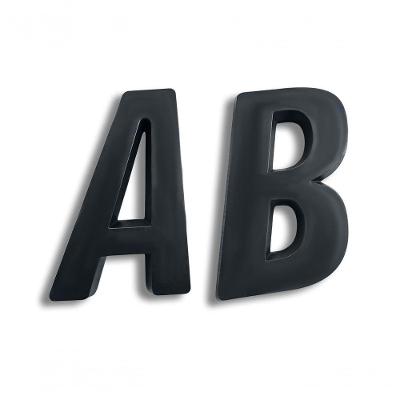 Número Residencial Preto 3d Porta Parede Casa Prédio Empresa A