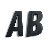 Número Residencial Preto 3d Porta Parede Casa Prédio Empresa A - 1