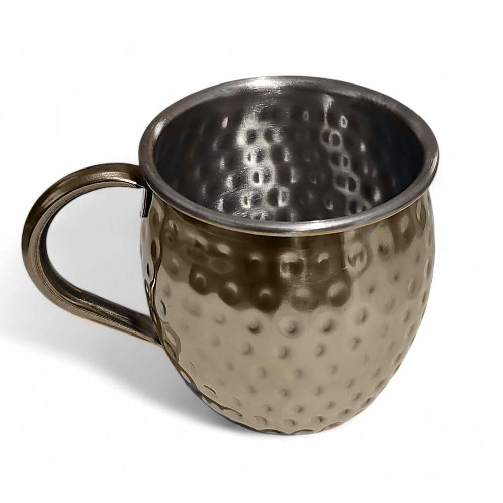 Caneca Moscow Mule Martelada Drink Premium 580ml Dourada - 5