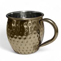 Caneca Moscow Mule Martelada Drink Premium 580ml Dourada - 2