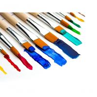 Kit 12 Pincéis Artisticos E Paleta Gode Pontas Fina Chata