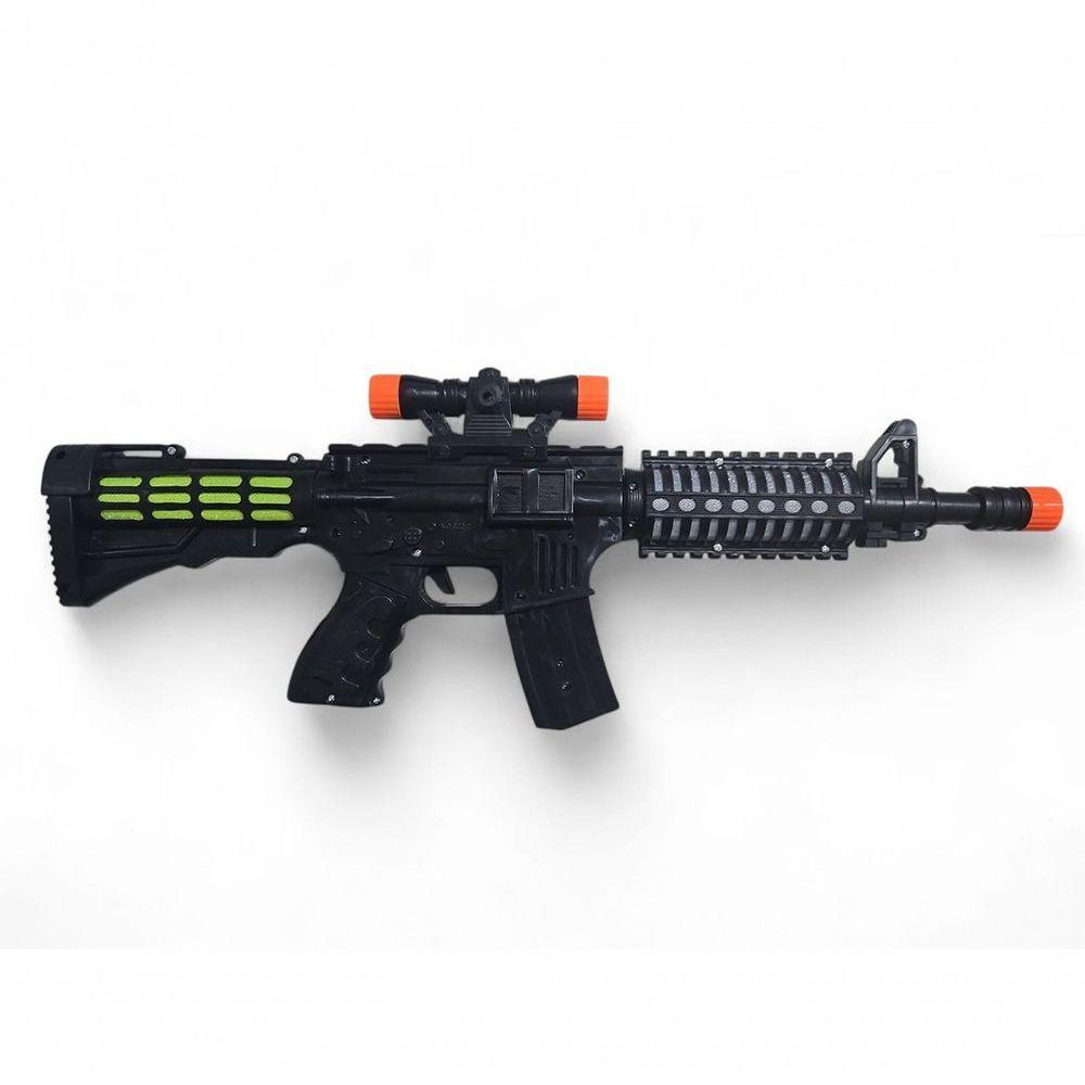 Arminha De Brinquedo Metralhadora Com Som E Luz Jr0373 - 1