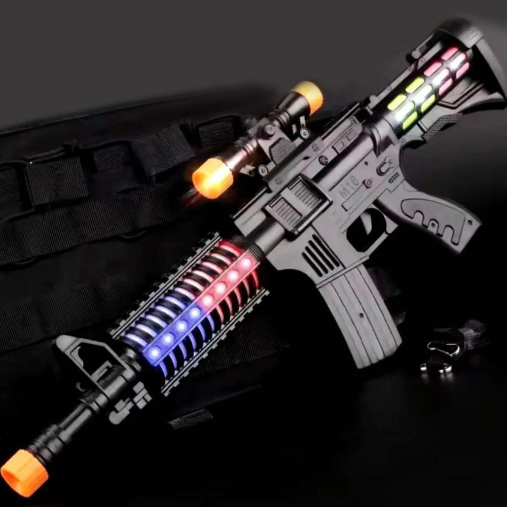 Arminha De Brinquedo Metralhadora Com Som E Luz Jr0373 - 4